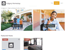 Tablet Screenshot of calgaryhomestay.org